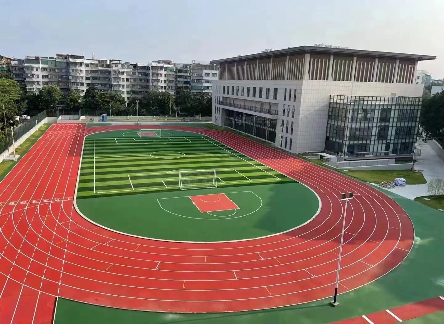 贺州市硅PU材料塑胶篮球场 - 一站式服务